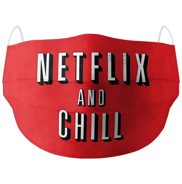 Soxytoes Cotton Face Mask Free Size Red Netflix & Chill