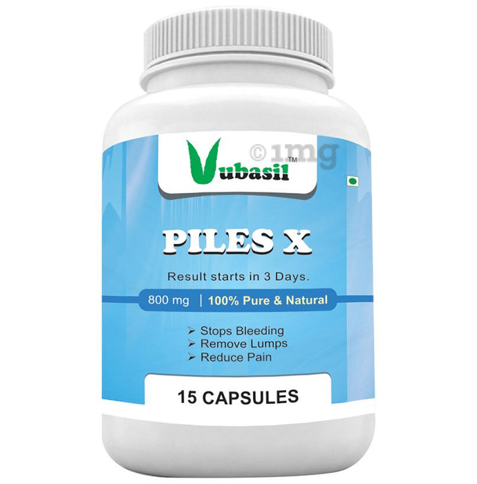 Vubasil Piles X 800mg Capsule