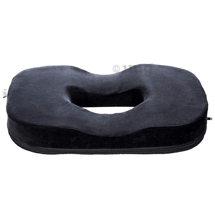 Fovera Orthopedic Donut Seat Mesh Black Medium Cushion
