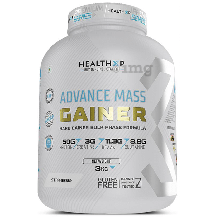 HealthXP Advance Mass Gainer Strawberry