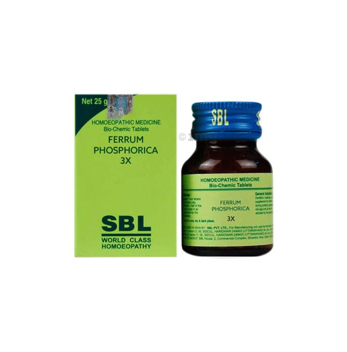 SBL Ferrum Phosphoricum Biochemic Tablet 3X