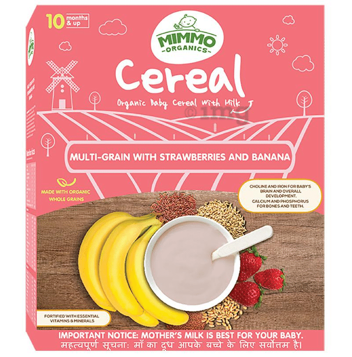 Mimmo Organics Organic Baby Cereal with Milk (10 Months & Up)