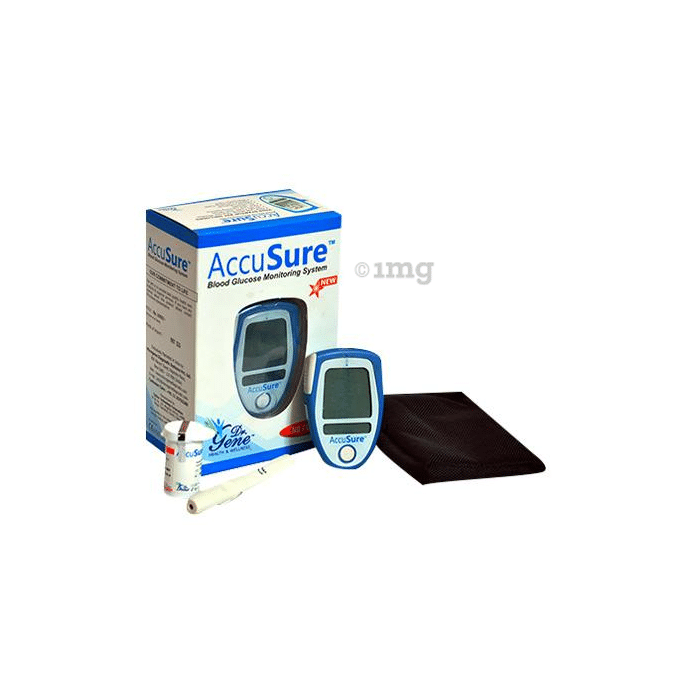Dr. Gene Accusure Blood Glucose Monitoring System with 10 Strips