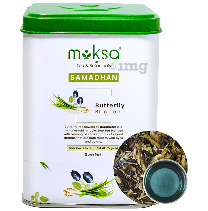 Moksa Tea & Botanicals Samadhan Butterfly Blue Tea