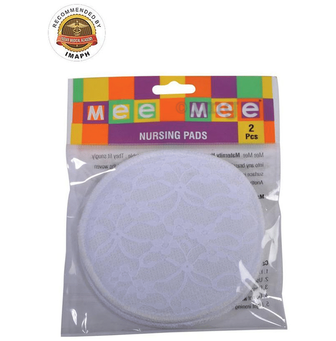 Mee Mee Washable Cotton Maternity Breast Pads White