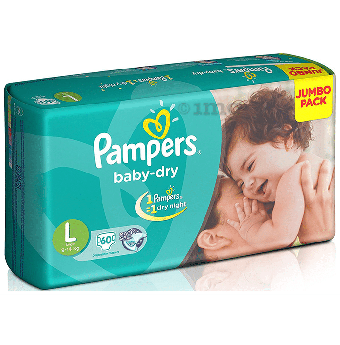Pampers Baby-Dry Disposable Diaper Large