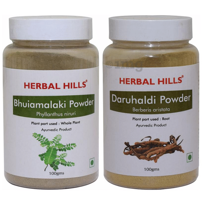 Herbal Hills Combo Pack of Bhuiamlaki & Daruhaldi Powder (100gm Each)