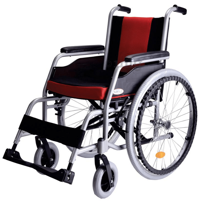 Vissco 2967 Superio Aluminium Wheelchair with Fix Wheels and Plastic Rim