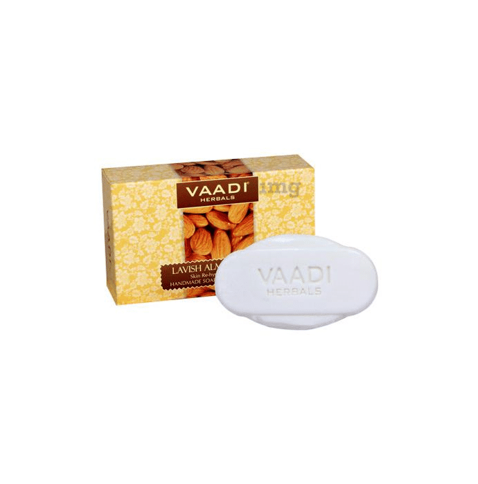 Vaadi Herbals Value Pack of 3 Lavish Almond Soap (75gm Each)