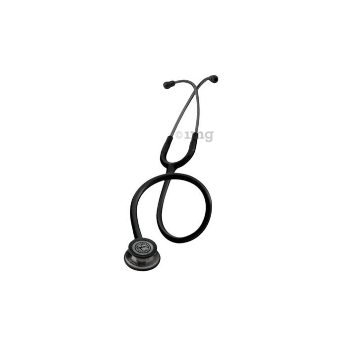 3M Littmann Classic III Stethoscope, Smoke-Finish, Black Tube, 27 inch, 5811