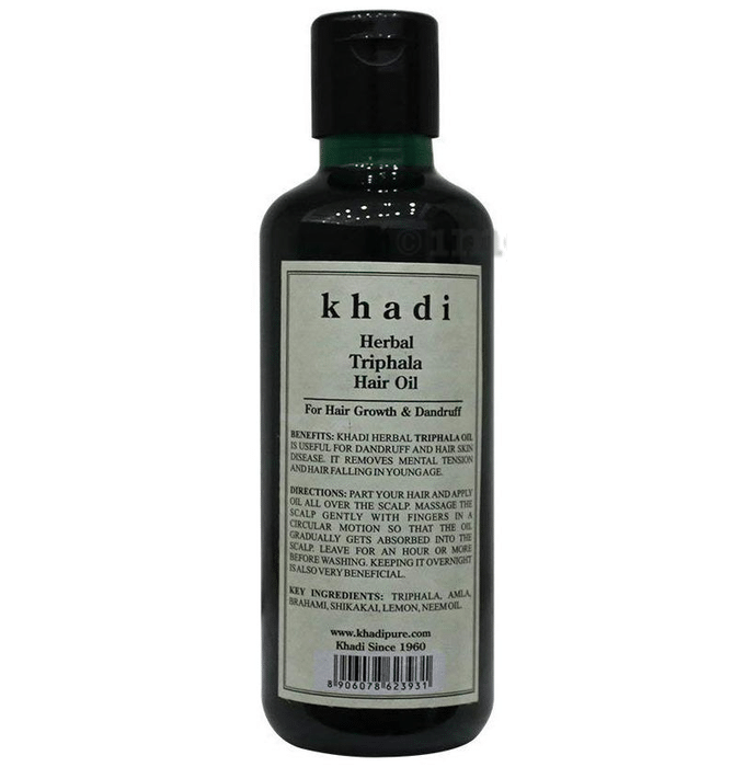 Khadi Herbal Triphala Hair Oil: Buy bottle of 210 ml Oil at best price in  India | 1mg