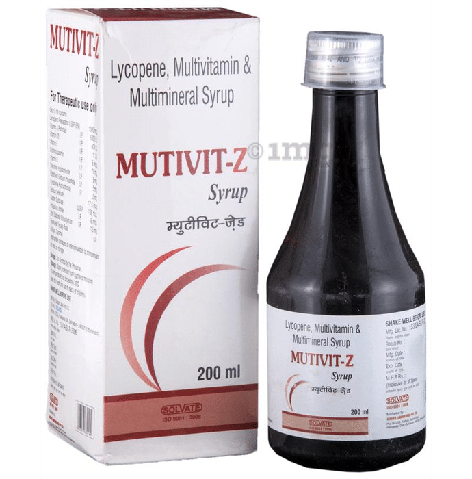 Mutivit-Z Lycopene, Multivitamin & Multimineral Syrup