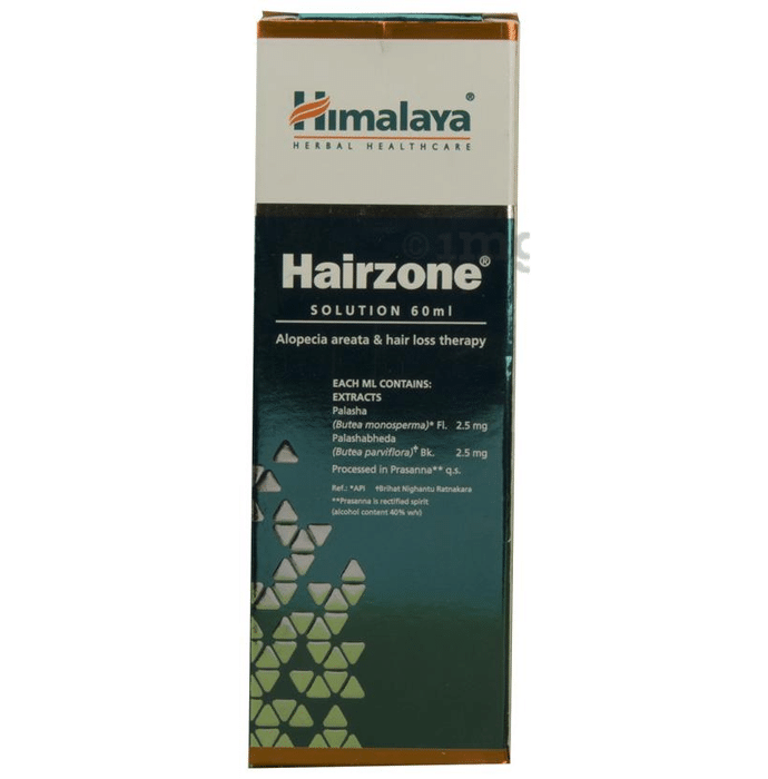 Himalaya Hairzone Solution: Buy bottle of 60 ml Solution at best price in  India | 1mg