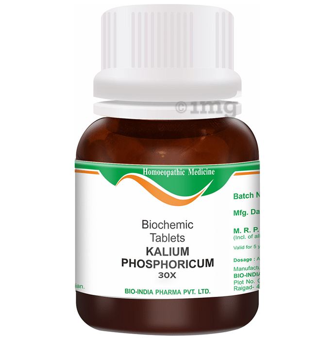 Bio India Kalium Phosphoricum Biochemic Tablet 30X