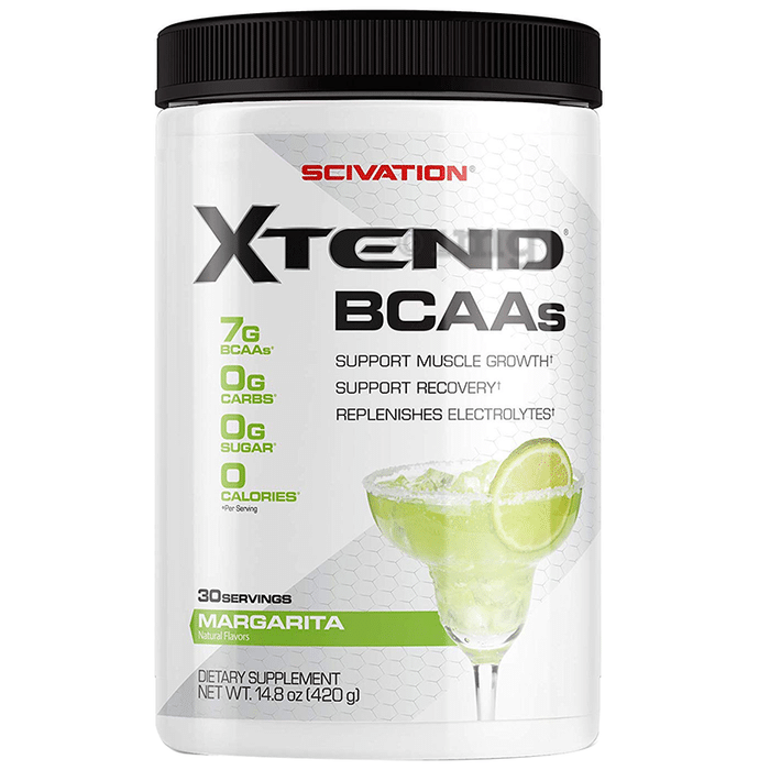 Scivation Xtend BCAA Powder with Electrolytes| For Muscle Growth & Recovery | Flavour Margarita