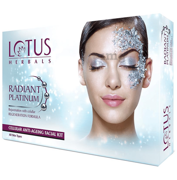 Lotus Herbals Radiant Platinum Cellular Anti-Ageing 4 Facial Kit