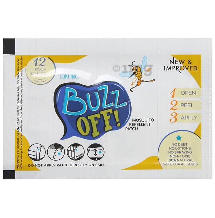 Buzz Off! Mosquito Repellent Patch - Kids Pack Lemon