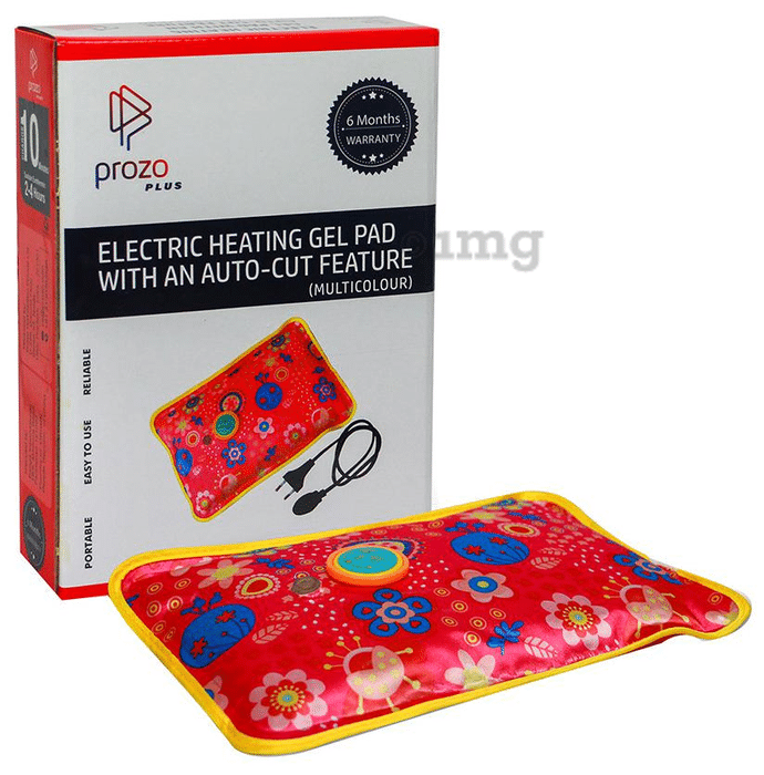 Prozo Plus Electric Heating Gel Pad with an Auto-Cut Feature Multicolor