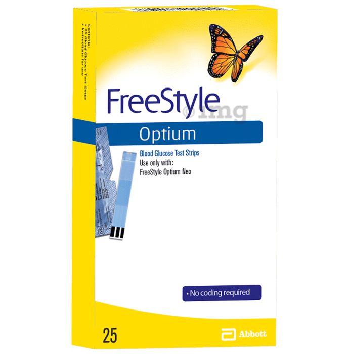 FreeStyle Optium Blood Glucose Test Strip