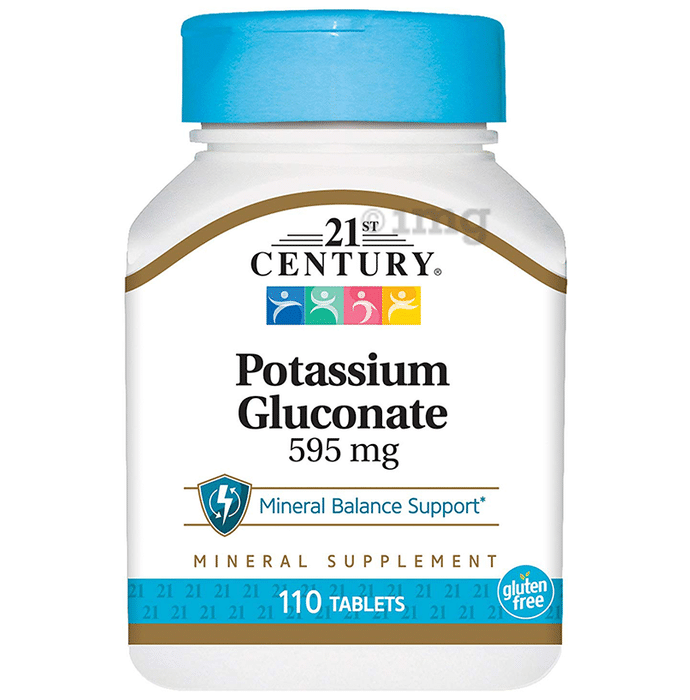 21st Century Potassium Gluconate 595mg Tablet