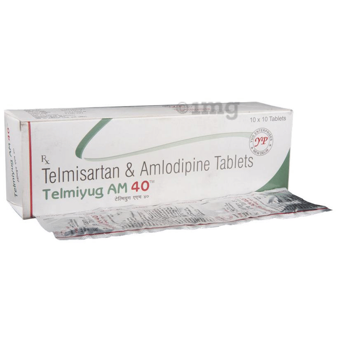 Telmiyug AM 40 Tablet