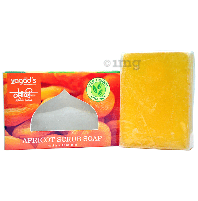 Vagad's Khadi Apricot Scrub Soap with Vitamin-E
