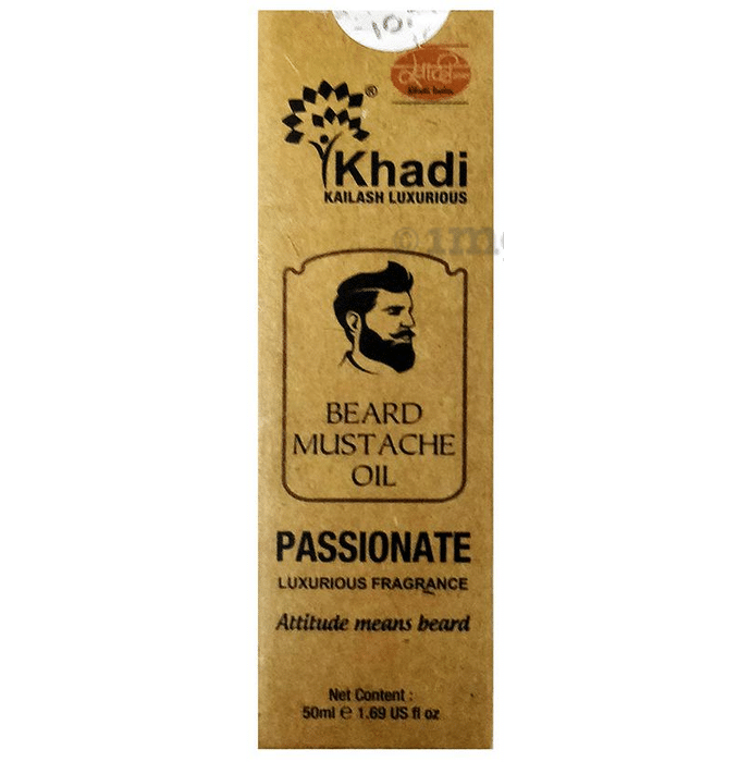 Khadi India Beard Mustache Luxurious Fragnance Oil Passionate