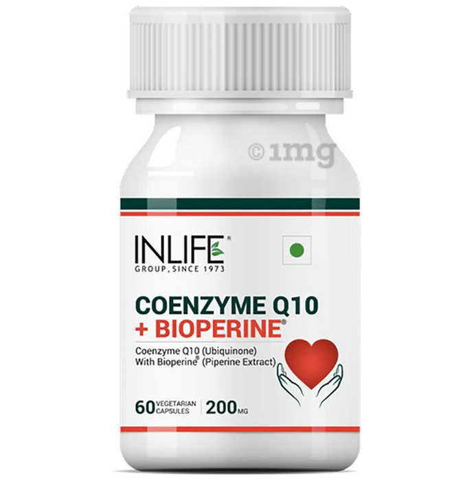 Inlife Coenzyme Q10 & Bioperine | Veg Capsule for Heart Health