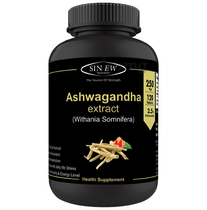 Sinew Nutrition Ashwagandha Extract 250mg Tablet