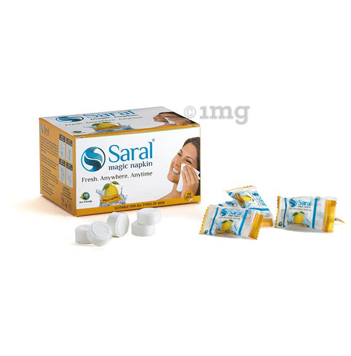 Saral Magic Napkin Lemon Fragrance