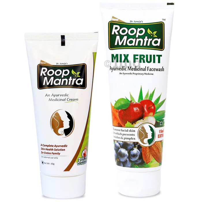 Roop Mantra  Combo Pack of Face Cream 60gm & Mix Fruit Face Wash 115ml