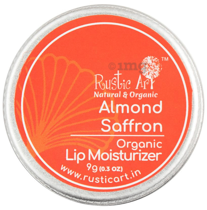 Rustic Art Natural & Organic Lip Moisturizer Almond Saffron