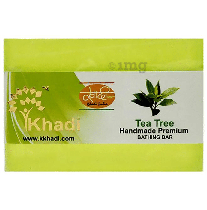 Khadi India Tea Tree Handmade Premium Bathing Bar