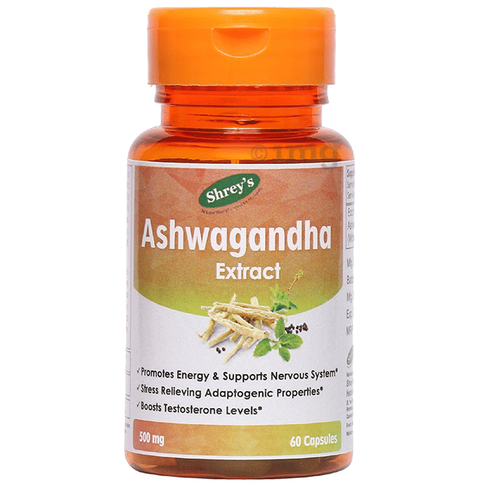 Shrey's Ashwagandha Extract 500mg Capsule