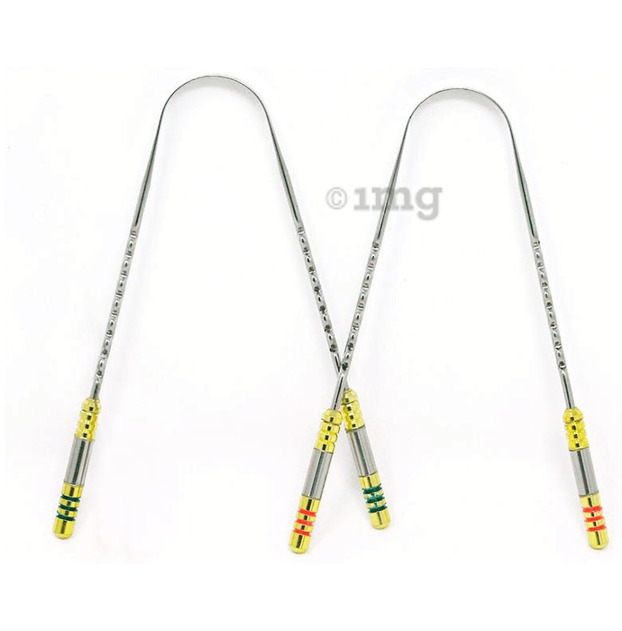 Wonder Care Tongue Cleaner Stainless Steel with Brass Pipe Handle Buy