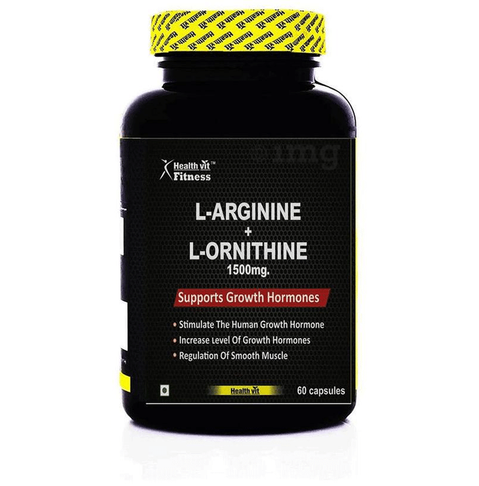 HealthVit Fitness L-Arginine with L-Ornithine 1500mg Capsule