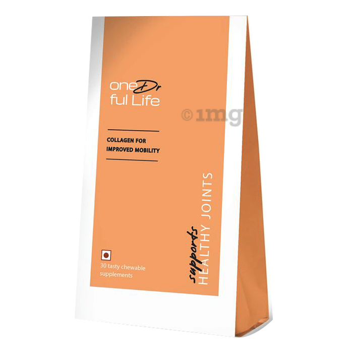 oneDrful Life Collagen Gummy Supplement for Healthy Joints Lychee