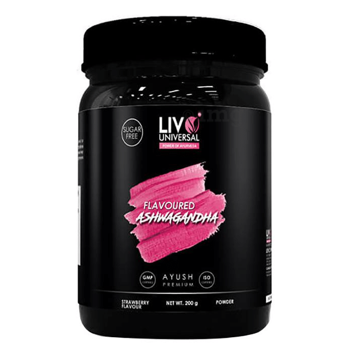 Livo Universal Flavoured Ashwagandha Powder Strawberry