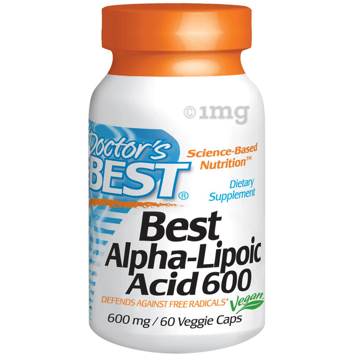 Doctor's Best Alpha-Lipoic Acid 600mg Veggie Capsule | Supports Glucose Metabolism