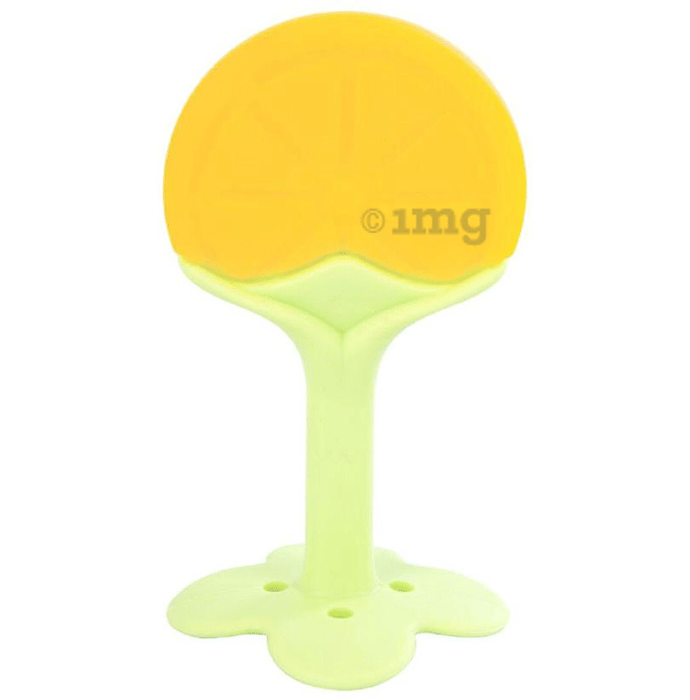 Mee Mee Multi-Textured Silicone Teether Yellow and Green