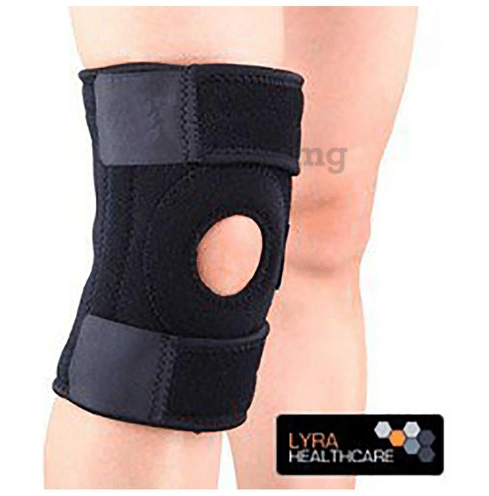 Superfine Comfort Adjustable Knee Cap with Hinged Support for Knee Pain,  Running and Arthritis Black: Buy box of 1.0 Unit at best price in India