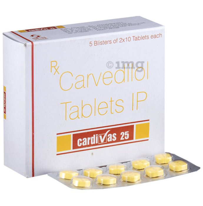 Cardivas 25 Tablet