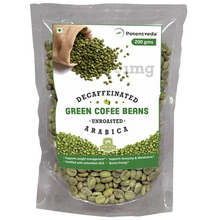 Potentveda Decaffeinated Unroasted Arabica Green Coffee Beans