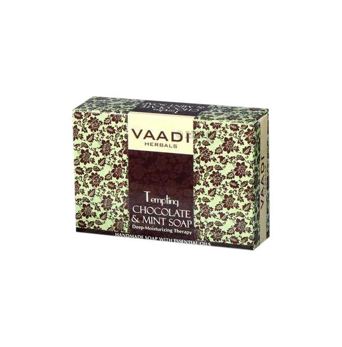 Vaadi Herbals Super Value Pack of 6 Tempting Chocolate & Mint Soap-Deep Moisturising Therapy (75gm Each)
