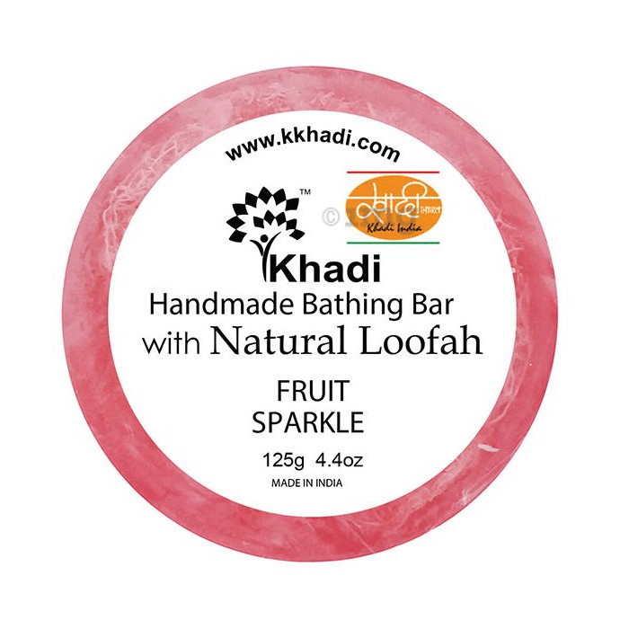 Khadi India Natural Loofah Handmade Bathing Bar