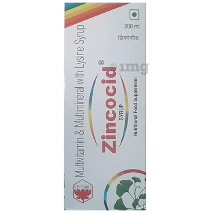 Zincocid Syrup: Buy bottle of 200.0 ml Syrup at best price in India | 1mg