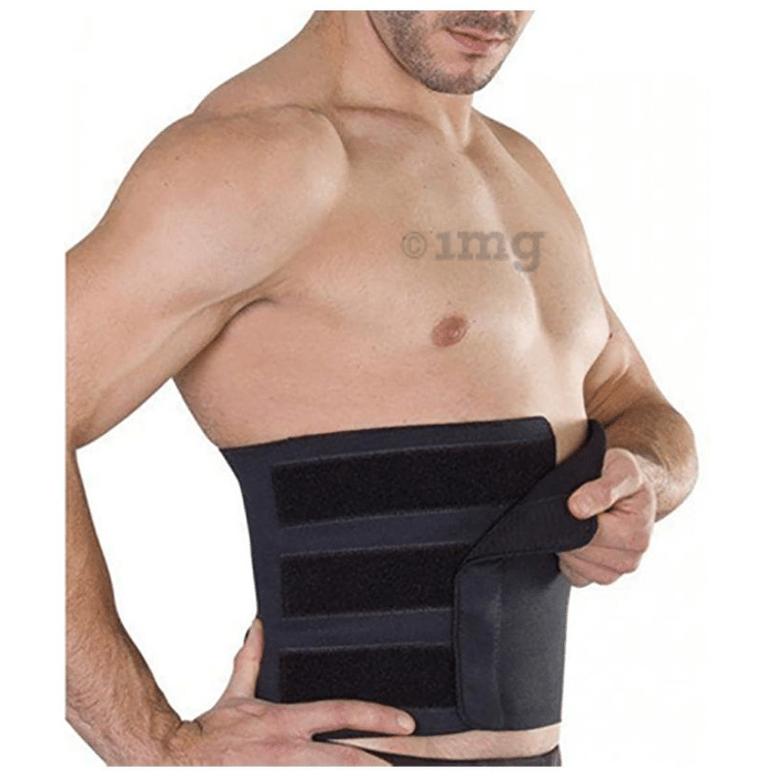 Witzion Neoprene Back Support Abdominal Belt Large Black