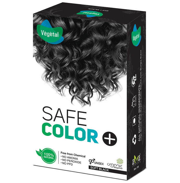 Vegetal Safe Color Sachet (50gm Each) Soft Black