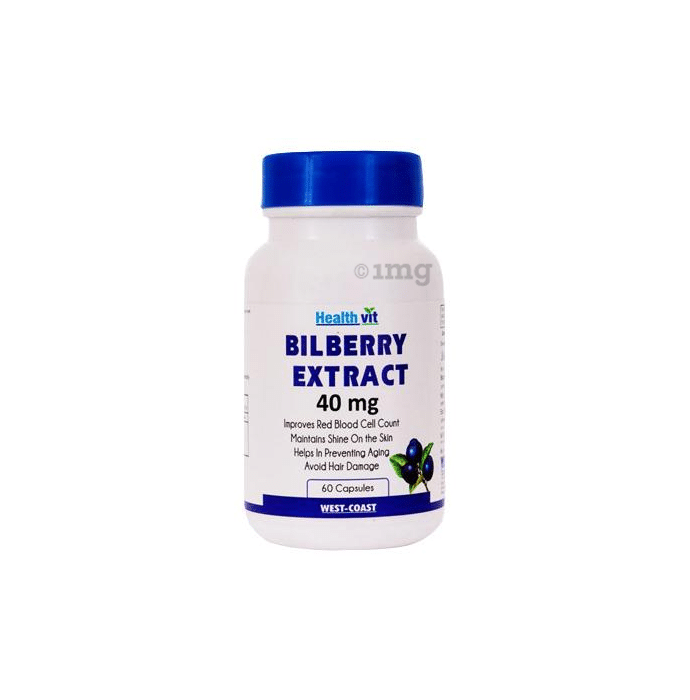 HealthVit Bilberry Extract 40mg Capsule