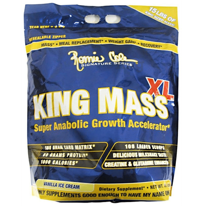 Ronnie Coleman King Mass XL | For Muscle Recovery & Immunity | Flavour Vanilla Icecream